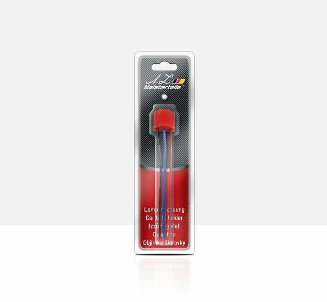 A.Z. MEISTERTEILE Glühbirnenfassung 11051783 Lampenstecker H4. 2.5 mm2. mit Keramikeinsatz. mit 100 mm langem Kabel