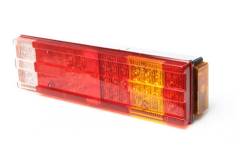 DASTERI Rear light (universal) 11049716 Left, rear, 7 functional, width indicator, reflector, reversing lamp, LED, 24V, R: 1.5W F: 3.1W T: 0.3W S: 1.7W D.I: 2.1W End Out.: 0.15W S.M. : 1W N.P.L.: 1W, ECE: E9-11438, Protection: IP67, Connect: PG plug, with 50cm cable 1.