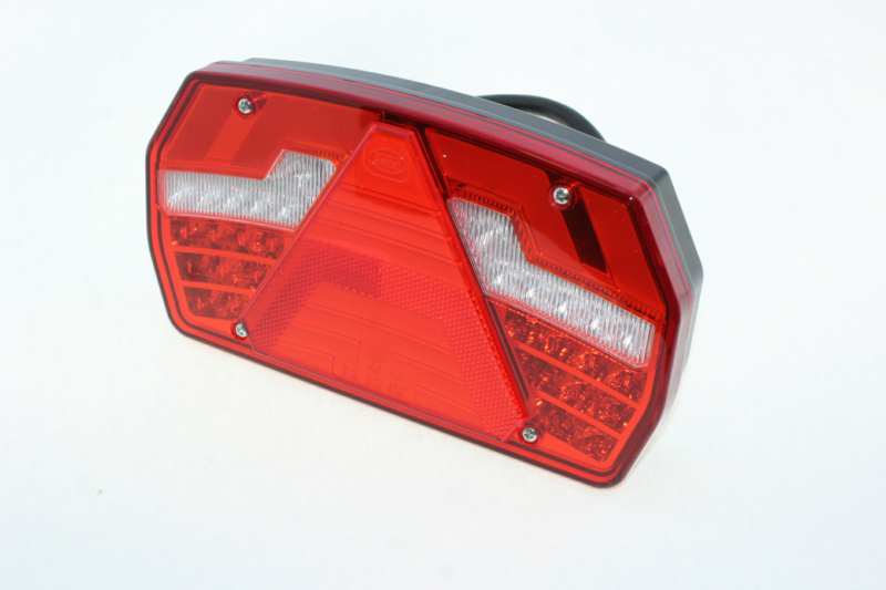 DASTERI rear light (trailer) 11049689 Left, rear, 6 functional, reflectors, reversing lamp, fog lamp, LED, 10-30V, S: 1.5W T: 2W D.I: 1.5W F: 4W R: 1.5W, ECE: E9-22193, Protection: IP67, Connection: PG Plug 1.