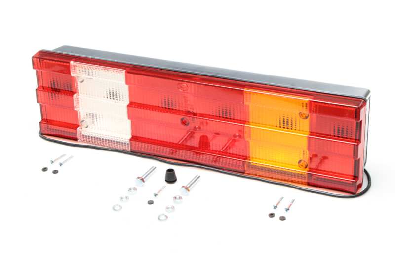 DASTERI Rücklicht (universal) 11049800 Rechts, hinten, 7 funktional, Reflektor, Umkehrlampe, Glühbirne: P21W, R5W, 12/24 V, 4x21W, 2x10W, ECE: E2-8147, Verbindung: Kabelausgang 1.