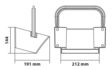 LAMPA Halter für Radstützenkeil 11077560 Plastik, E53, groß 3.