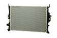NISSENS Radiator 10400215 Cooling fins material: Aluminium, Core Depth [mm]: 26, Core Length [mm]: 670, Core Width [mm]: 449, Inlet O [mm]: 38,5, Outlet O [mm]: 38,5, Radiator type: Brazed cooling fins, Supplementary Article/Info 2: without cap, without expansion tank, Supplementary Article/Supplementary Info: with gaskets/seals, Water Tank Material (radiator): Plastic Technical Information: Radiator with 5mm system-Advanced technology with higher power effect 1.