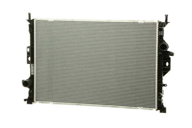 NISSENS Radiator 10400215 Cooling fins material: Aluminium, Core Depth [mm]: 26, Core Length [mm]: 670, Core Width [mm]: 449, Inlet O [mm]: 38,5, Outlet O [mm]: 38,5, Radiator type: Brazed cooling fins, Supplementary Article/Info 2: without cap, without expansion tank, Supplementary Article/Supplementary Info: with gaskets/seals, Water Tank Material (radiator): Plastic Technical Information: Radiator with 5mm system-Advanced technology with higher power effect 1.