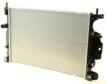 NISSENS Radiator 10371880 Cooling fins material: Aluminium, Core Depth [mm]: 16, Core Length [mm]: 670, Core Width [mm]: 449, Inlet O [mm]: 34, Outlet O [mm]: 34, Radiator type: Brazed cooling fins, Supplementary Article/Info 2: without cap, without expansion tank, Supplementary Article/Supplementary Info: with gaskets/seals, Water Tank Material (radiator): Plastic Technical Information: Radiator with 5mm system-Advanced technology with higher power effect 1.