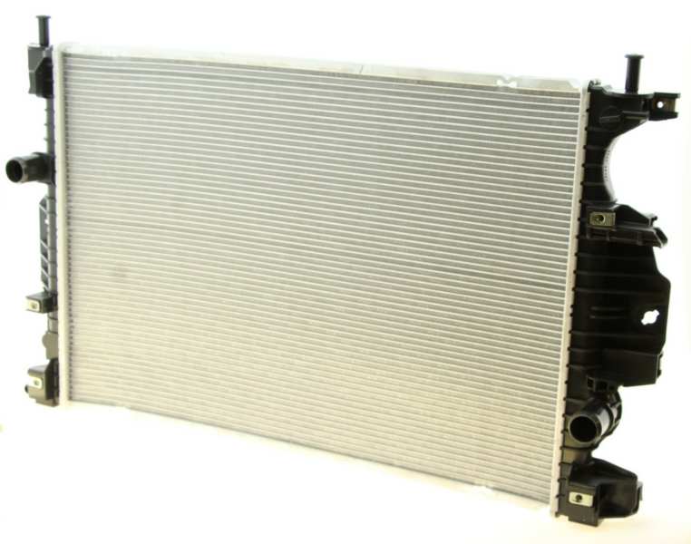 NISSENS Radiator 10371880 Cooling fins material: Aluminium, Core Depth [mm]: 16, Core Length [mm]: 670, Core Width [mm]: 449, Inlet O [mm]: 34, Outlet O [mm]: 34, Radiator type: Brazed cooling fins, Supplementary Article/Info 2: without cap, without expansion tank, Supplementary Article/Supplementary Info: with gaskets/seals, Water Tank Material (radiator): Plastic Technical Information: Radiator with 5mm system-Advanced technology with higher power effect 1.