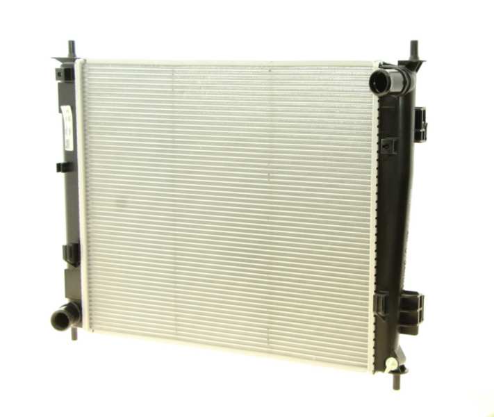 NISSENS Radiator 10400134 Cooling fins material: Aluminium, Core Depth [mm]: 26, Core Length [mm]: 480, Core Width [mm]: 398, Inlet O [mm]: 33, Outlet O [mm]: 33, Radiator type: Brazed cooling fins, Supplementary Article/Info 2: without expansion tank, Supplementary Article/Supplementary Info: with gaskets/seals, Water Tank Material (radiator): Plastic 1.