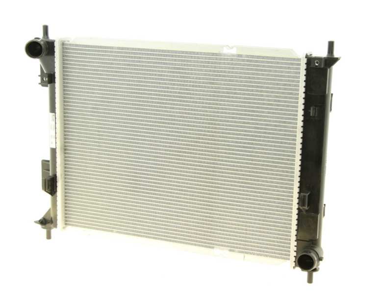 NISSENS Radiator 10400163 Cooling fins material: Aluminium, Core Depth [mm]: 16, Core Length [mm]: 480, Core Width [mm]: 374, Inlet O [mm]: 35, Outlet O [mm]: 35, Radiator type: Brazed cooling fins, Supplementary Article/Info 2: without cap, without expansion tank, Supplementary Article/Supplementary Info: with gaskets/seals, Water Tank Material (radiator): Plastic Technical Information: Radiator with 5mm system-Advanced technology with higher power effect 1.