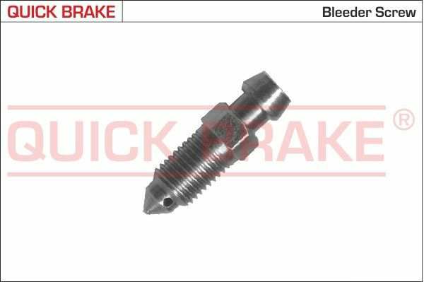 QUICK BRAKE Bleed screw 10905776 2 pcs/pack
Length [mm]: 28, Thread Size: M8x1, Thread Type: with external thread, Spanner Size: 8 1.