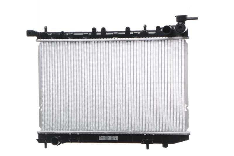 NISSENS Radiator 293105 Cooling fins material: Aluminium, Core Depth [mm]: 16, Core Length [mm]: 320, Core Width [mm]: 518, Inlet O [mm]: 28, Outlet O [mm]: 28, Radiator type: Brazed cooling fins, Supplementary Article/Info 2: with cap, without expansion tank, Supplementary Article/Supplementary Info: with gaskets/seals, Water Tank Material (radiator): Plastic 1.