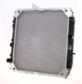 NISSENS Radiator 292975 Cooling fins material: Aluminium, Core Depth [mm]: 26, Core Length [mm]: 543, Core Width [mm]: 599, Inlet O [mm]: 42, Outlet O [mm]: 42, Radiator type: Brazed cooling fins, Supplementary Article/Info 2: with cap, without expansion tank, with frame, Supplementary Article/Supplementary Info: without gasket/seal, Water Tank Material (radiator): Plastic 1.