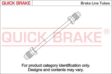 QUICK BRAKE Brake hose (metal, with end fi 60422 Material: Copper/Nickel, with ECE/ABE approval: , ABE No.: KBA 61429 3.