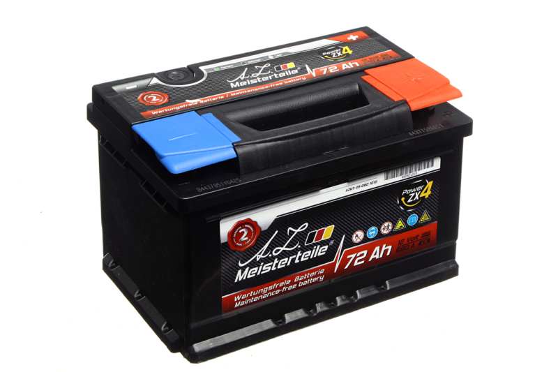 A.Z. MEISTERTEILE Batterie 10582910 72 Ah. rechte+. normale Batteriepolklemme