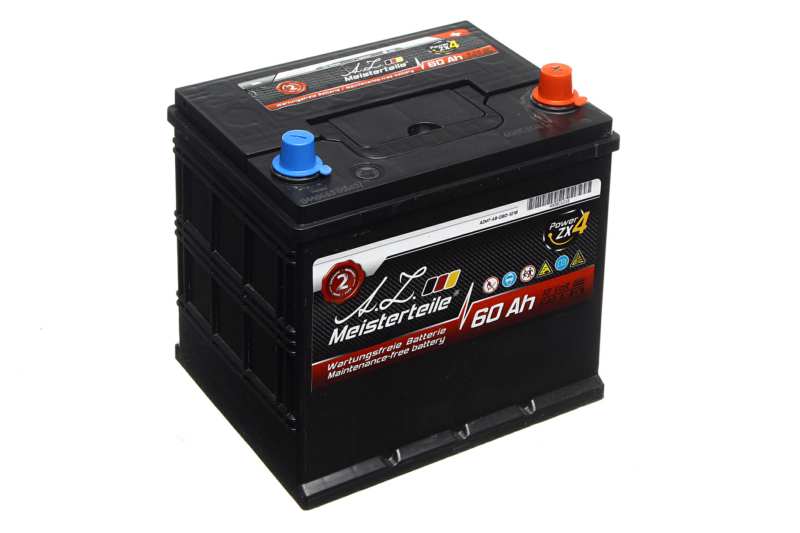 A.Z. MEISTERTEILE Batterie 10704610 60 Ah. rechte+. normale Batteriepolklemme