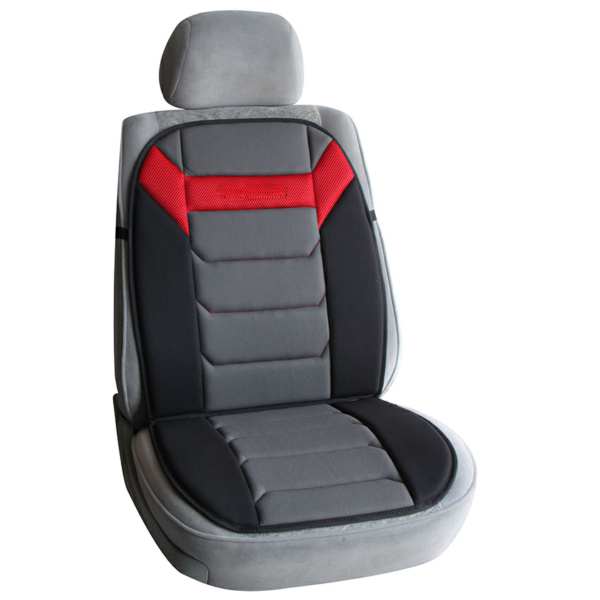 UNIX Seat cover 11115143 Black - gray - red strip, size: 98 x 47 cm