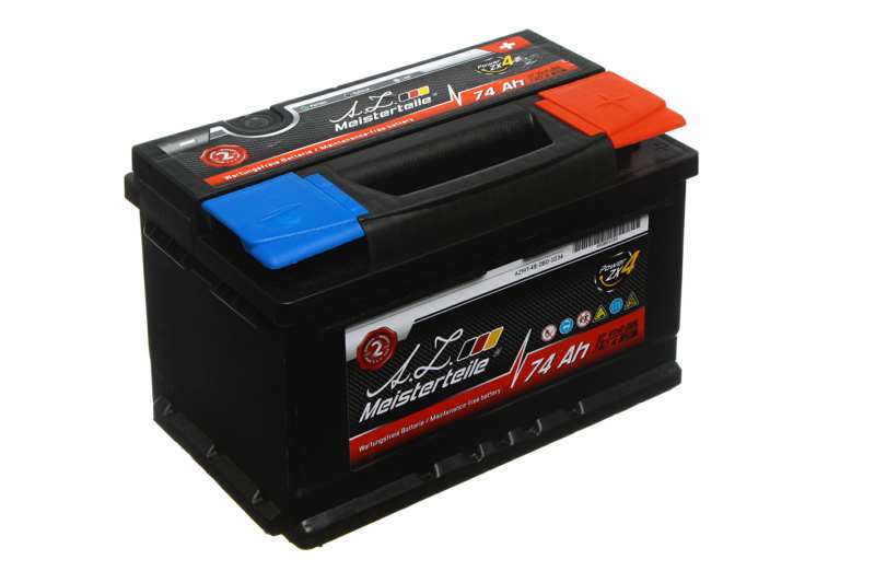 A.Z. MEISTERTEILE Batterie 11045000 74 Ah. rechte+. normale Batteriepolklemme