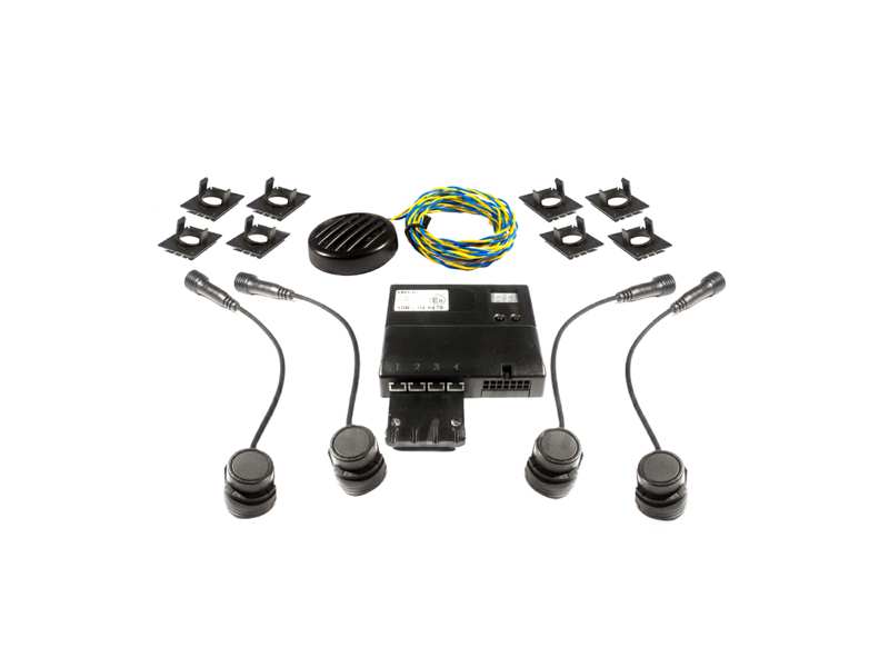 UNIX Parking radar set 10699157 4 sensory first parking set D: 16/18 mm. It can be installed in the bumper plane. Warns with a beep. Programming: Sensing distance/Stop zone/volume/shutdown delay/Sensor Range/Laserpark Function: Help through Mobile Application (Andoid/iOS). An ultrasonic reverser, which provides visually+beeps through a mobile display. It requires a WiFi connection provided by the Epskey module (this add -on can be obtained separately). 1.