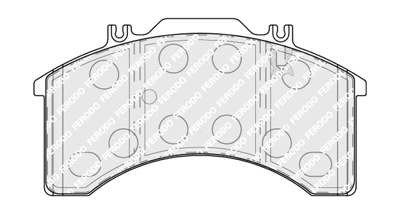 FERODO Bremsbelag für Scheibenbremsen (LKW)