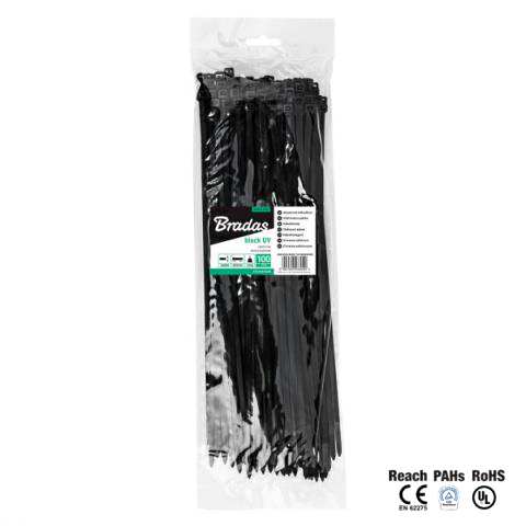 UNIX Cable ties 11111350 Black, 8.8x450mm, 100 pieces/pack