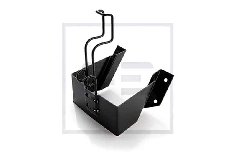 PE AUTOMOTIVE Wheel chock bracket 10054288 Width [mm]: 200, DIN / ISO: DIN 76051, Surface: Primed, Weight [kg]: 1,4