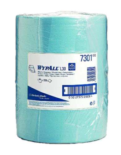 BUNZL Industrial wipes 602251 KC 7301 Wypall L20 Extra+ Wipe. Big roll. blue. 2re. 500 pages/tek. Size: 33x38cm 1.