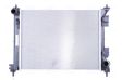 NISSENS Radiator 11119106 Cooling fins material: Aluminium, Core Depth [mm]: 26, Core Length [mm]: 480, Core Width [mm]: 374, Inlet O [mm]: 33, Outlet O [mm]: 35, Radiator type: Brazed cooling fins, Supplementary Article/Info 2: without cap, without expansion tank, Supplementary Article/Supplementary Info: with gaskets/seals, Water Tank Material (radiator): Plastic Technical Information: Radiator with 5mm system-Advanced technology with higher power effect 1.