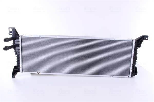 NISSENS Radiator 11119142 Cooling fins material: Aluminium, Core Depth [mm]: 52, Core Length [mm]: 714, Core Width [mm]: 239, Inlet O [mm]: 22,3, Outlet O [mm]: 22,3, Radiator type: Brazed cooling fins, Supplementary Article/Info 2: without cap, without expansion tank, Supplementary Article/Supplementary Info: with gaskets/seals, Water Tank Material (radiator): Plastic Technical Information: Radiator with 5mm system-Advanced technology with higher power effect 1.