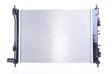 NISSENS Radiator 11119129 Cooling fins material: Aluminium, Core Depth [mm]: 16, Core Length [mm]: 500, Core Width [mm]: 376, Inlet O [mm]: 35, Outlet O [mm]: 33, Radiator type: Brazed cooling fins, Supplementary Article/Info 2: without expansion tank, Supplementary Article/Supplementary Info: with oil cooler, without gasket/seal, Water Tank Material (radiator): Plastic Technical Information: Radiator with 5mm system-Advanced technology with higher power effect 3.