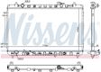 NISSENS Radiator 11119131 Cooling fins material: Aluminium, Core Depth [mm]: 25, Core Length [mm]: 440, Core Width [mm]: 770, Radiator type: Brazed cooling fins, Supplementary Article/Supplementary Info: with oil cooler, Water Tank Material (radiator): Plastic Technical Information: Radiator with 5mm system-Advanced technology with higher power effect 6.