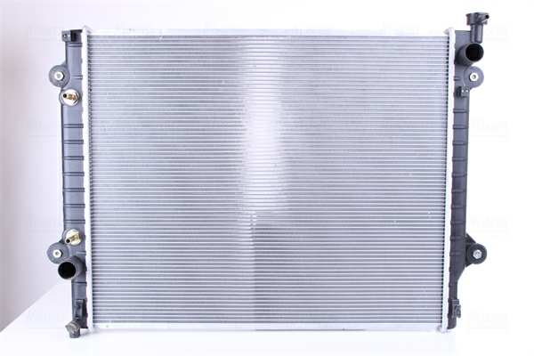 NISSENS Radiator 11119123 Cooling fins material: Aluminium, Core Depth [mm]: 26, Core Length [mm]: 650, Core Width [mm]: 528, Inlet O [mm]: 35,2, Outlet O [mm]: 35,2, Radiator type: Brazed cooling fins, Supplementary Article/Info 2: without expansion tank, Supplementary Article/Supplementary Info: with oil cooler, without gasket/seal, Water Tank Material (radiator): Plastic 1.