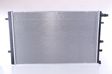 NISSENS Radiator 11119136 Cooling fins material: Aluminium, Core Depth [mm]: 16, Core Length [mm]: 674, Core Width [mm]: 434, Inlet O [mm]: 20, Outlet O [mm]: 20, Radiator type: Brazed cooling fins, Supplementary Article/Info 2: without cap, without expansion tank, Supplementary Article/Supplementary Info: with gaskets/seals, Water Tank Material (radiator): Plastic 2.