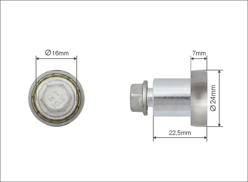 A.Z. MEISTERTEILE Rollenlager 11054296 Single. Sesam 609-S. Größe: 24 x 7 x 22.5 mm. 10 Stück / Packung