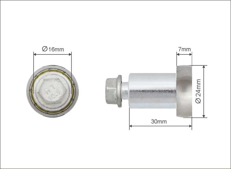 A.Z. MEISTERTEILE Rollenlager 11054295 Einfach. universell. Größe: 24 x 7 x 30 mm. 10 Stück / Packung