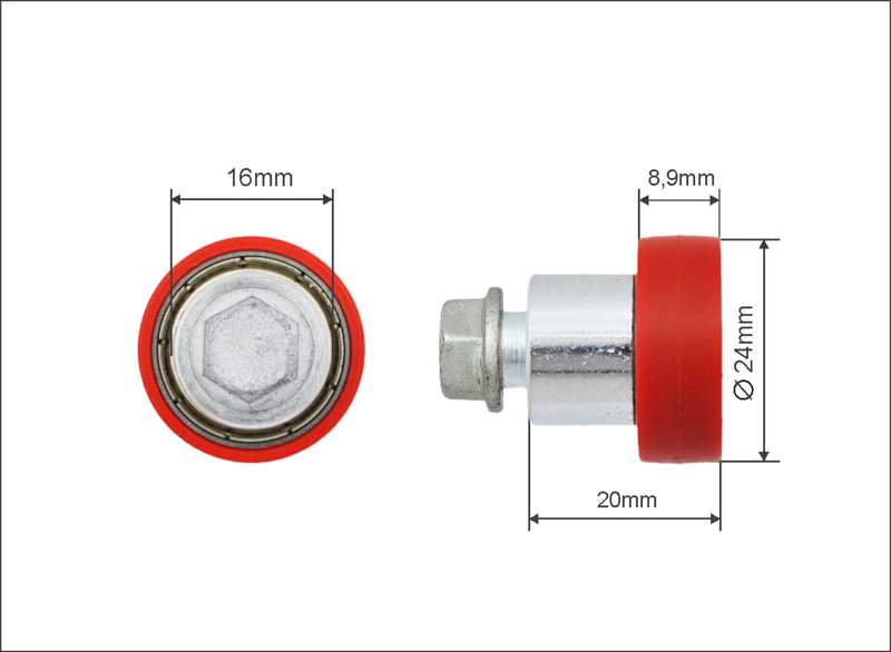 A.Z. MEISTERTEILE Rollenlager 11054309 Einzel. Versus. Größe: 24 x 8.9 x 20 mm. 10 Stück / Packung