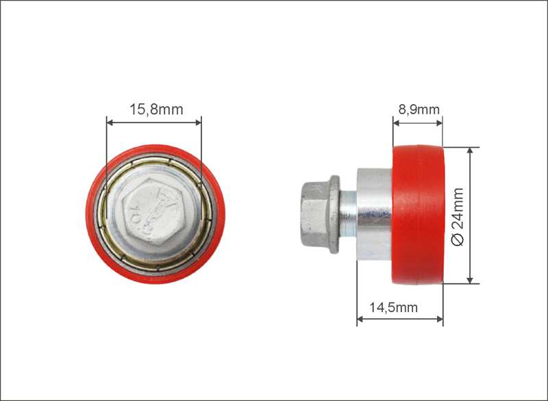 A.Z. MEISTERTEILE Rollenlager 11054306 Single. Versus. Größe: 24 x 8.9 x 14.5 mm. 10 Stück / Packung