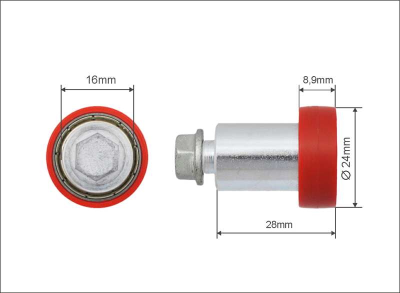 A.Z. MEISTERTEILE Rollenlager 11054311 Einzel. Versus. Größe: 24 x 8.9 x 28 mm. 10 Stück / Packung