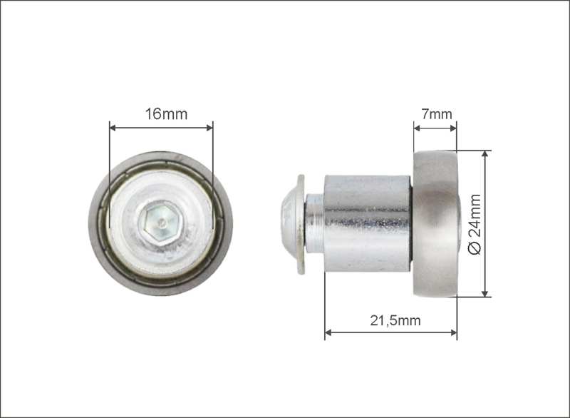 A.Z. MEISTERTEILE Rollenlager 11054312 Einfach. universell. Größe: 24 x 7 x 21.5 mm. 10 Stück / Packung