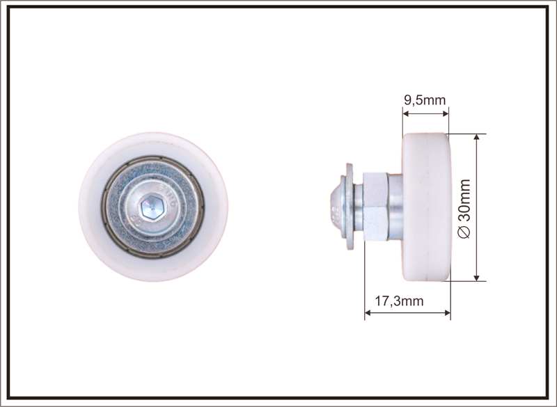 A.Z. MEISTERTEILE Rollenlager 11054320 Single. Samro. Größe: 30 x 9.5 x 17.3 mm. 10 Stück / Packung