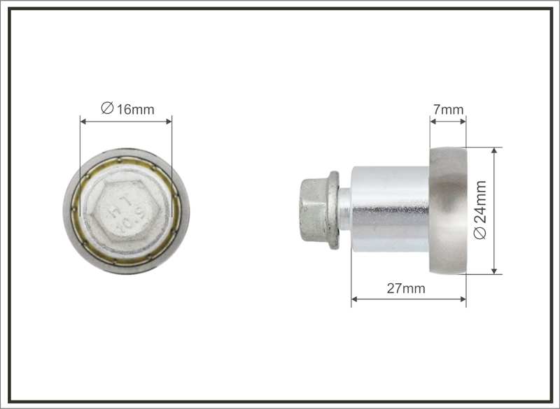 A.Z. MEISTERTEILE Rollenlager 11054322 Single. Schmitz. Größe: 24 x 7 x 27 mm. 10 Stück / Packung