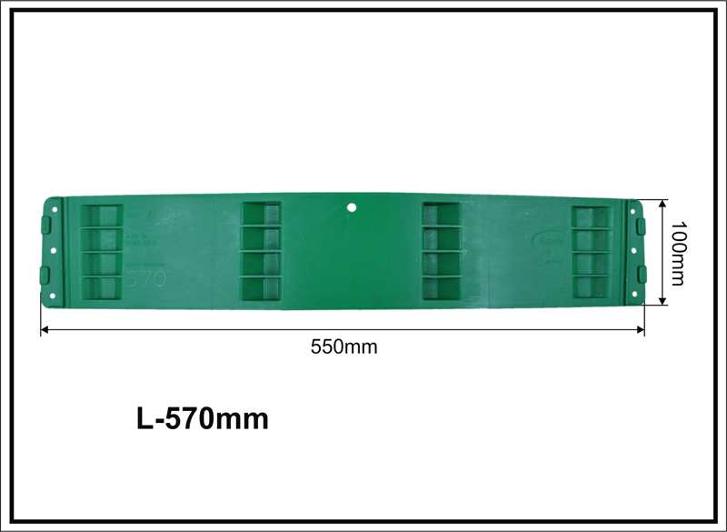 A.Z. MEISTERTEILE Faltplatte 11054362 Kunststoff. Edscha L-570 mm. Größe: 100 x 10 x 550 mm. 1 Stk.