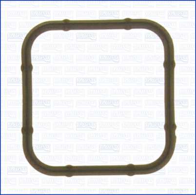 AJUSA Dichtung, Thermostat 11137212 Länge [mm]: 45, Breite [mm]: 45, Einbauseite: motorseitig