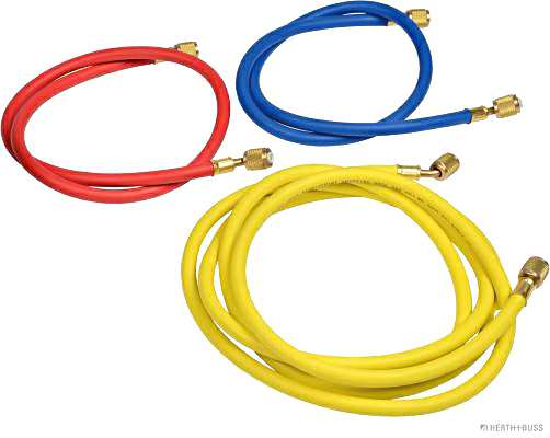 ELPARTS A/C system filler tube 925088 Hose length [m]: 0,9, 3, Connecting thread: SAE, Inner thread [inch]: 1/4 
Number of Parts [parts]: 3, Hose length [m]: 0,9, 3, Connecting thread: 1/4 Zoll SAE, Colour: Yellow, Red, Blue
Cannot be taken back for quality assurance reasons!