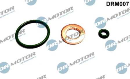 DR.MOTOR AUTOMOTIVE Dichtring 11140844 Set für 1 Injektor, 3 -Stück -Set