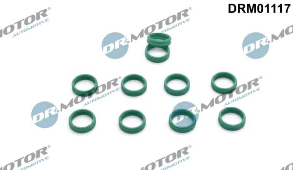 DR.MOTOR AUTOMOTIVE Climate pipe sealing ring 11140918 10 pcs/set
Thickness [mm]: 4, Inner diameter [mm]: 12,2, Outer diameter [mm]: 15,5