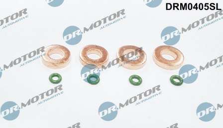 DR.MOTOR AUTOMOTIVE Dichtring 11141379 Injektordüse, Set, 8 Darbos -Sets