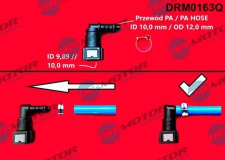 DR.MOTOR AUTOMOTIVE Rohrverbinder 11141082 Für Kraftstoffleitung, Schnellstecker, Universal, 1 PC
Form: L-Form, für Leitungsdurchmesser [mm]: 10, Material Leitungsisolierung: PA (Polyamid), Gummi