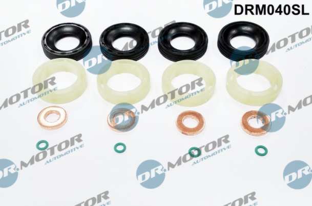 DR.MOTOR AUTOMOTIVE Dichtring 11141384 Set für 4 Injektoren, 12 -Stück -Set