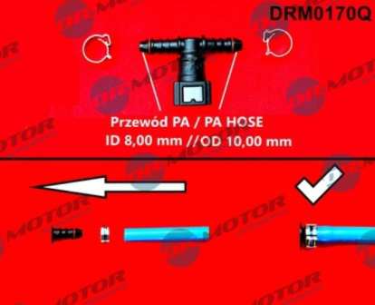 DR.MOTOR AUTOMOTIVE Pipe joint 11141089 For fuel line, Quick Connector, Universal, 1 pc
Shape: T Shape (T Piece), for pipe diameter [mm]: 8, Cable insulation material: PA (polyamide), Rubber, Always compare old and new part (in particular OE No.):