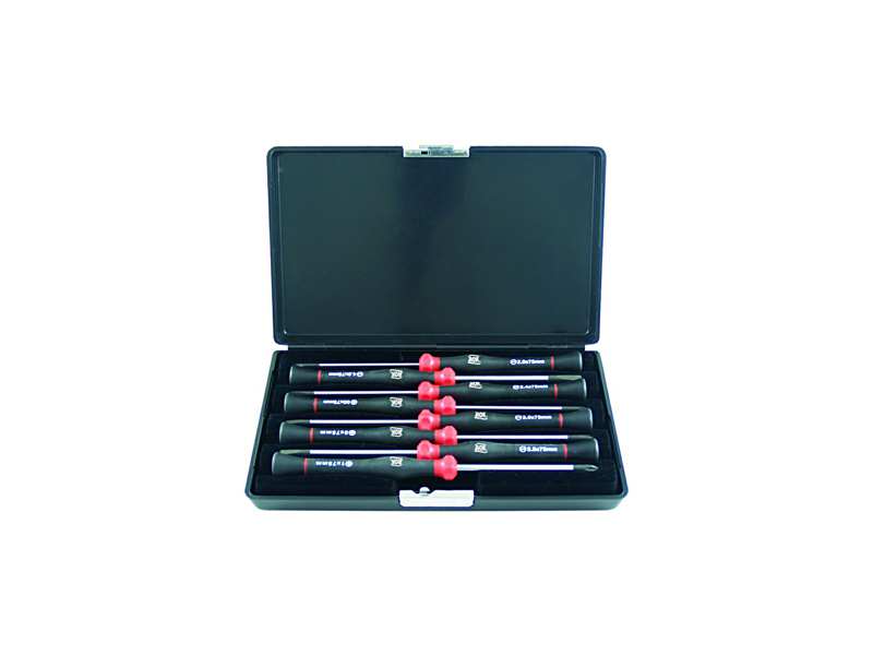 AOK Screwdriver Set 349408 8 pcs set, 5 flats: SL2.0, SL2.5, SL3.0, SL3.5, SL4.0, 3 pcs Phillips: PH00, PH0, PH1