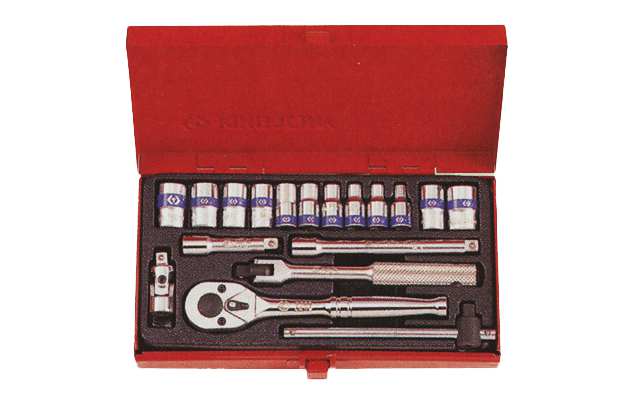 KING TONY Plug spanner kit 136024 18 pieces, 1/4 ", manual, 6*