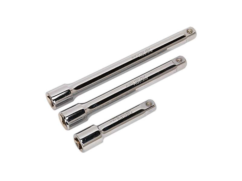 SEALEY Verlängerungsstange 332360 3 PCs Set, 3/8 ", Länge: 75, 125, 150 mm